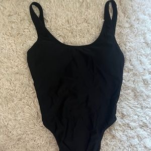 Hollister XS black one piece low back bathing suit